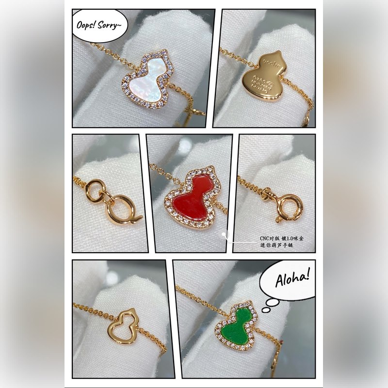 [原單對版] (配全套包裝) 麒麟迷你葫蘆手鍊，高顔值 上身效果很贊 很百搭哦