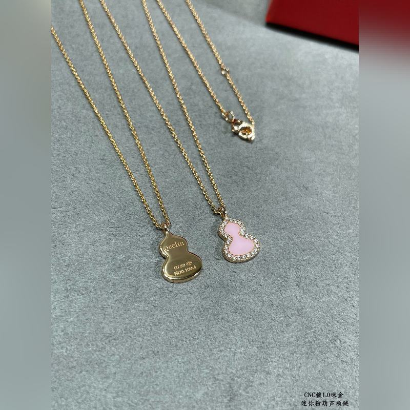 V金鍍咪金 5110190。麒麟迷你粉葫蘆項鍊，高顔值 上身效果很贊 很百搭哦