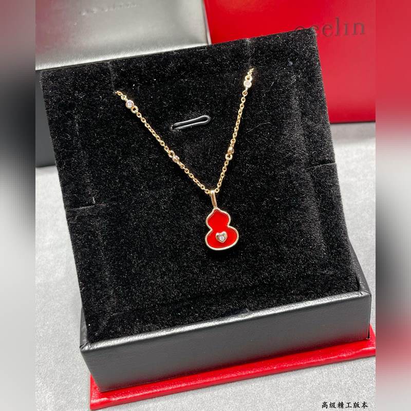 V金材質 4670230 qeelin麒麟紅葫蘆帶心形項鍊，簡約的線條刻畫Wul