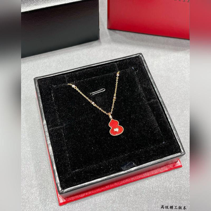 V金材質 4670230 qeelin麒麟紅葫蘆帶心形項鍊，簡約的線條刻畫Wul