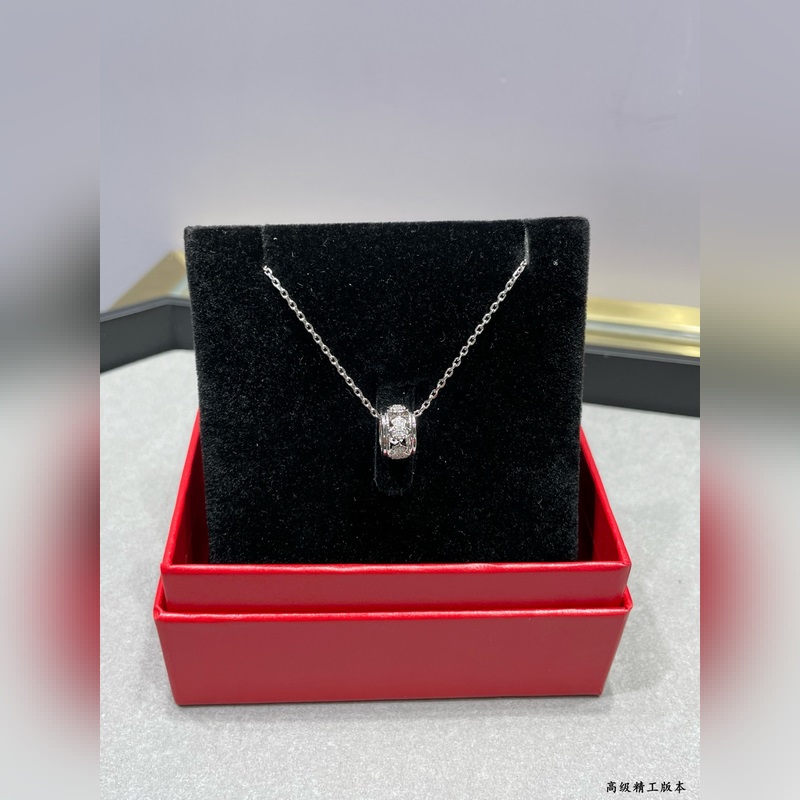 V金材質 5140210 麒麟圓圈葫蘆兩邊無鑽項鍊，福祿永恒-以圓鼓為靈感的Qe