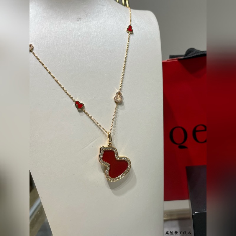 qeelin麒麟新款8葫蘆間鑽項鍊 超Q款 簡約的線條刻畫Wulu優美的形態 非