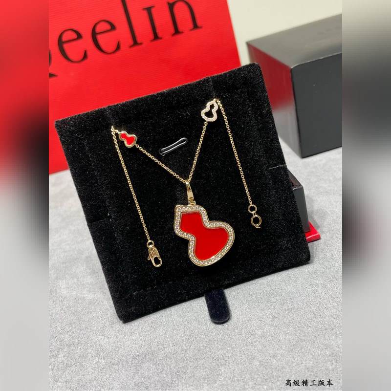 qeelin麒麟新款8葫蘆間鑽項鍊 超Q款 簡約的線條刻畫Wulu優美的形態 非