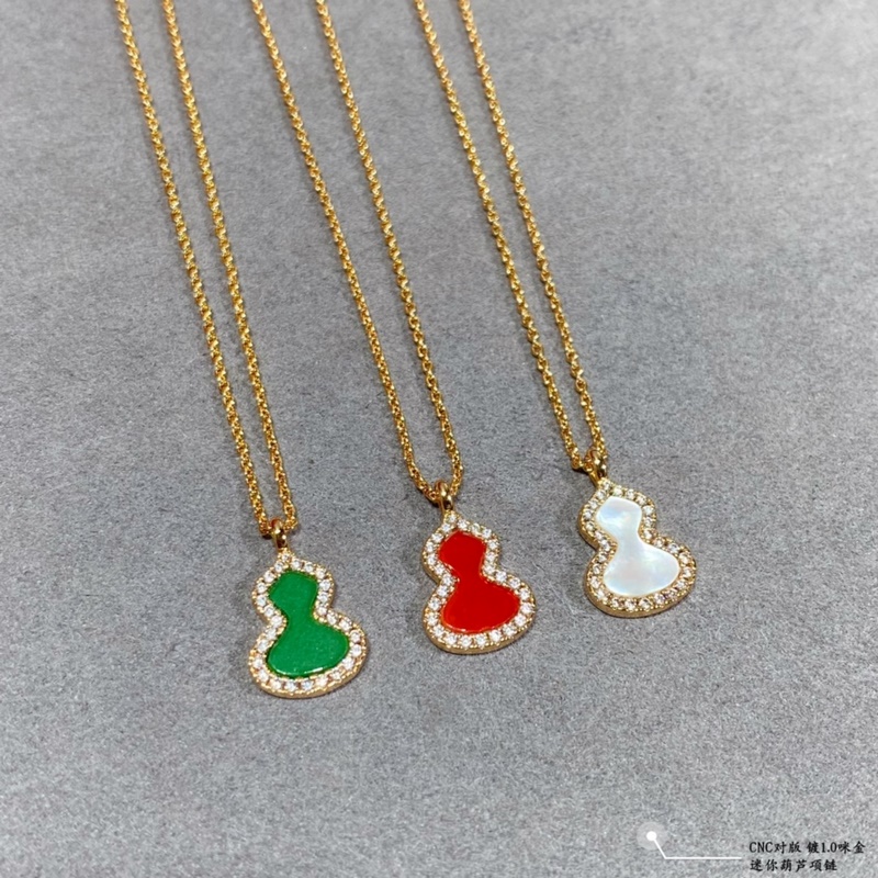 [原單對版](配全套包裝) 麒麟迷你葫蘆項鍊，高顔值 上身效果很贊 很百搭哦 小