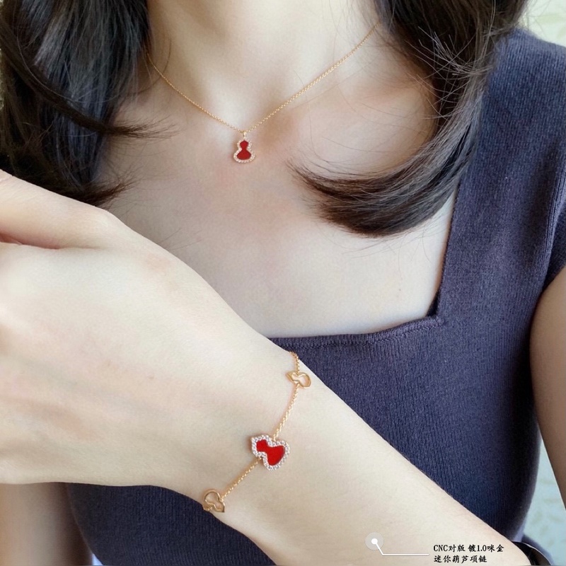 [原單對版](配全套包裝) 麒麟迷你葫蘆項鍊，高顔值 上身效果很贊 很百搭哦 小