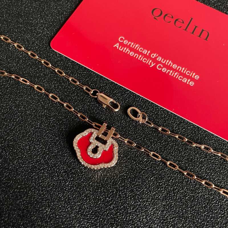 [原單對版] (配全套包裝) 麒麟mini如意項鍊 時尚與傳統相結合的一款 不會