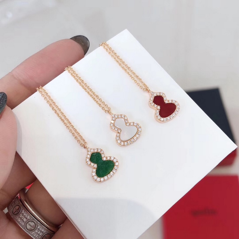 [原單對版] (配全套包裝) Qeelin 麒麟珠寶 綠葫蘆 白葫蘆 紅葫蘆 項