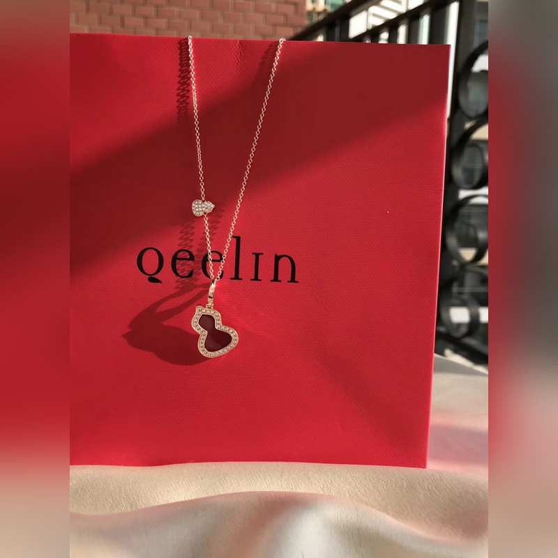 [原單對版] (配全套包裝) Qeelin麒麟珠寶 wulu系列大號紅玉髓葫蘆項