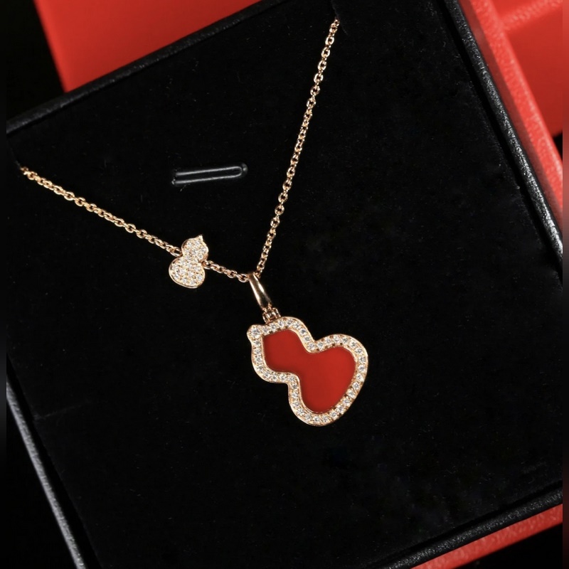 [原單對版] (配全套包裝) 麒麟大號葫蘆紅瑪瑙項鍊 現貨葫蘆諧音 福祿 ，寓意