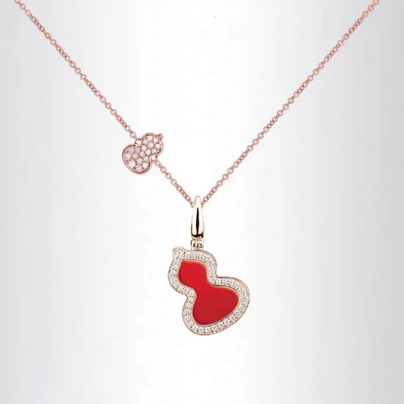 [原單對版] (配全套包裝) 麒麟大號葫蘆紅瑪瑙項鍊 現貨葫蘆諧音 福祿 ，寓意