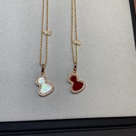 [原單對版] (配全套包裝) 麒麟中號天然石葫蘆項鍊 葫蘆 福祿 ，既保留傳統特