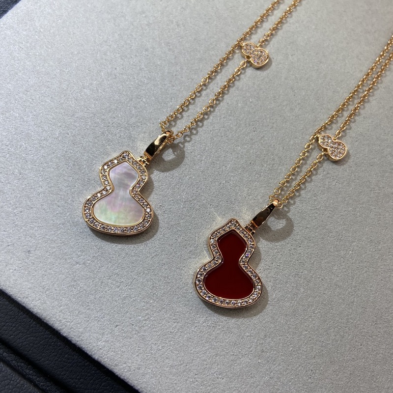 [原單對版] (配全套包裝) 麒麟中號天然石葫蘆項鍊 葫蘆 福祿 ，既保留傳統特