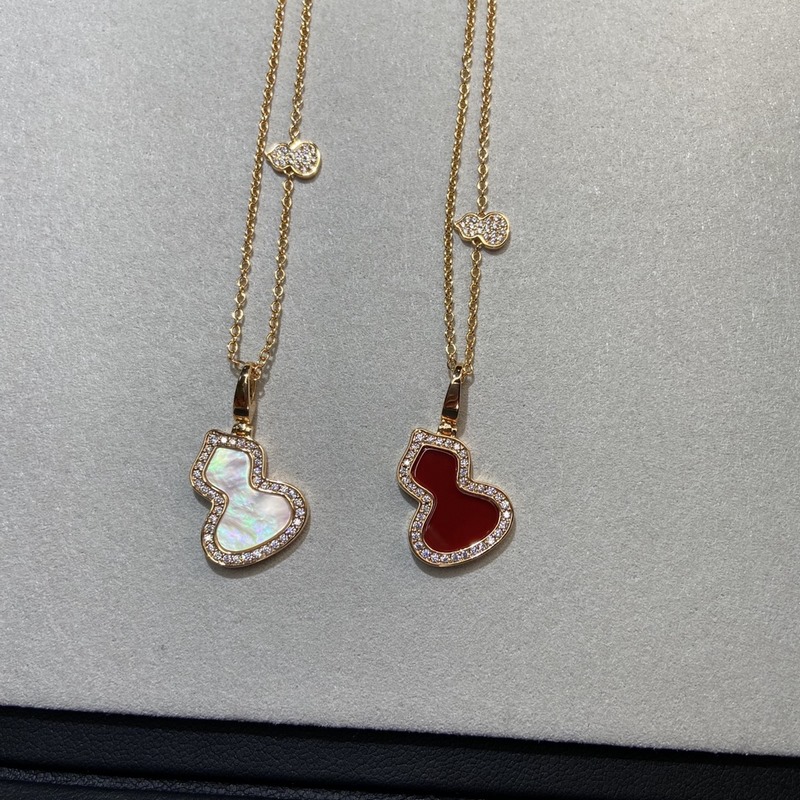 [原單對版] (配全套包裝) 麒麟中號天然石葫蘆項鍊 葫蘆 福祿 ，既保留傳統特