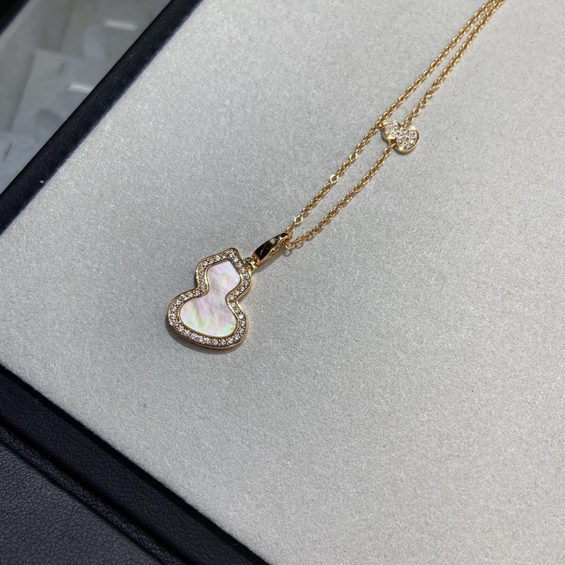 [原單對版] (配全套包裝) 麒麟中號天然石葫蘆項鍊 葫蘆 福祿 ，既保留傳統特