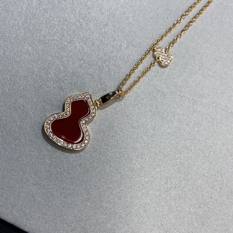 [原單對版] (配全套包裝) 麒麟中號天然石葫蘆項鍊 葫蘆 福祿 ，既保留傳統特