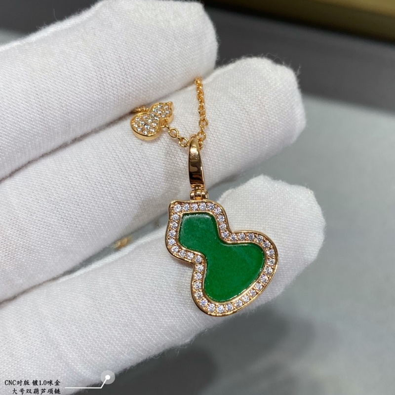 [原單對(duì)版] (配全套包裝) 麒麟大號(hào)雙葫蘆項(xiàng)鍊，高顔值 上身效果很贊 很百搭哦