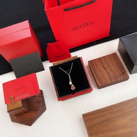 [原單對版] (配全套包裝) Qeelin麒麟綠翡翠雙葫蘆項鍊 麒麟新款，全網