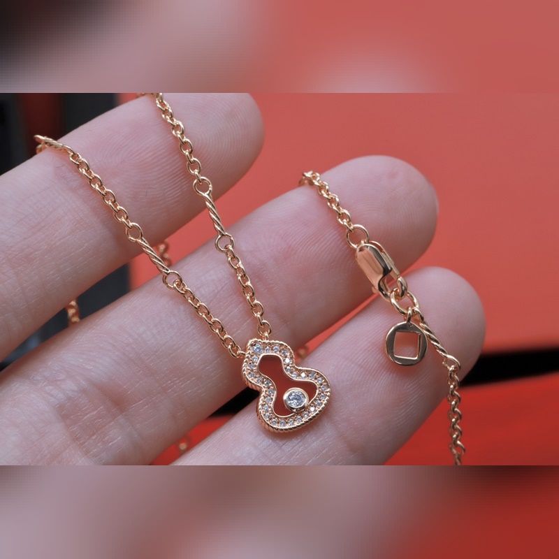 [新品上架]葫蘆單鑽項鍊 Qeeli@麒麟葫蘆珠寶采用 中國元素與現代設計融合