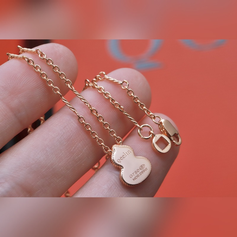 [新品上架]葫蘆單鑽項鍊 Qeeli@麒麟葫蘆珠寶采用 中國元素與現代設計融合