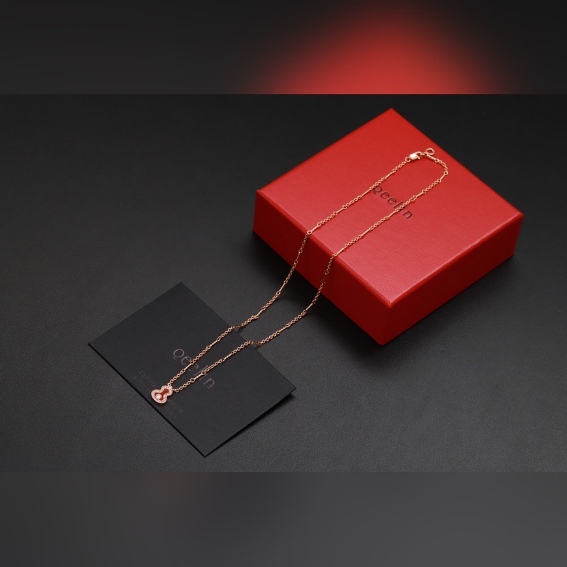 [新品上架]葫蘆單鑽項鍊 Qeeli@麒麟葫蘆珠寶采用 中國元素與現代設計融合