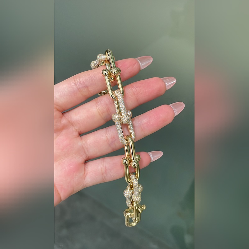 [原單對版](配全套包裝) Tiffany 蒂芬妮雙U鍊扣手鍊