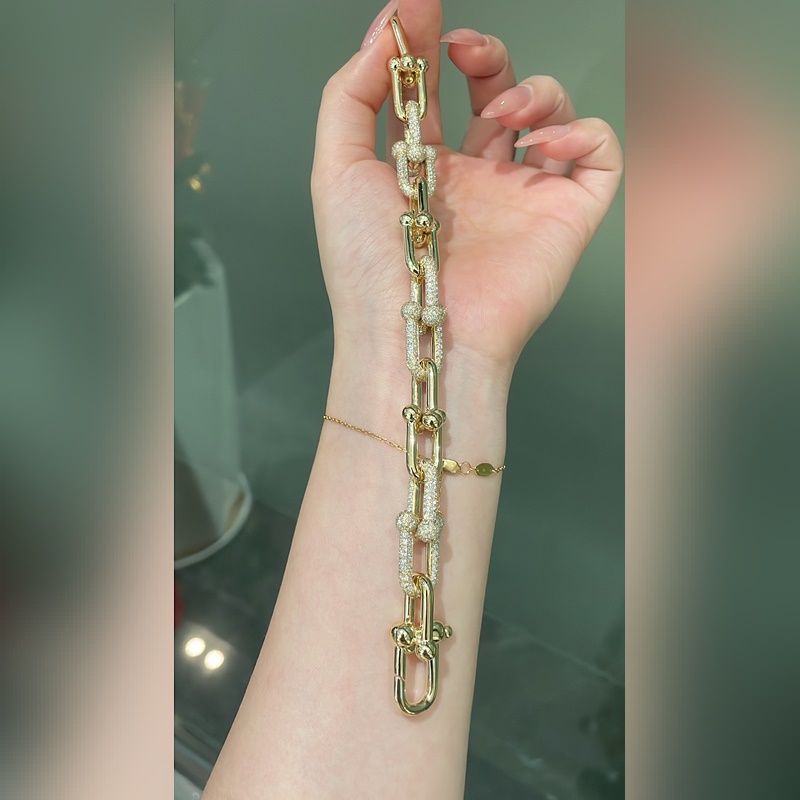 [原單對版](配全套包裝) Tiffany 蒂芬妮雙U鍊扣手鍊