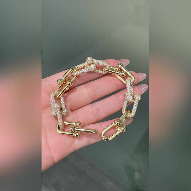 [原單對版](配全套包裝) Tiffany 蒂芬妮雙U鍊扣手鍊