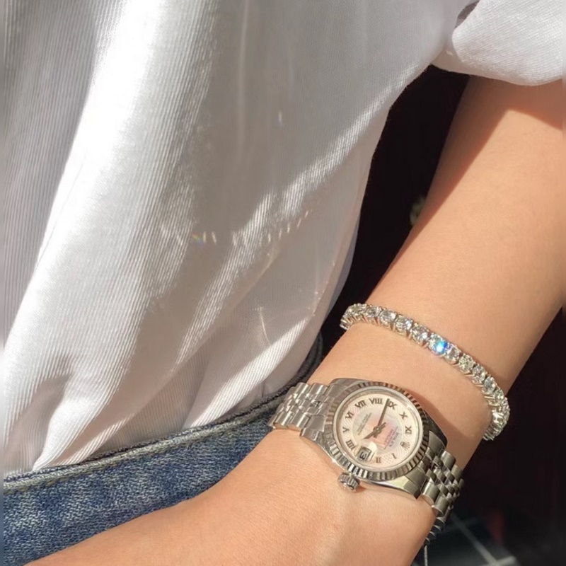 [原單對版] (配全套包裝) Tiffany 蒂芬妮 50分鑽 排鑽手鍊 爆