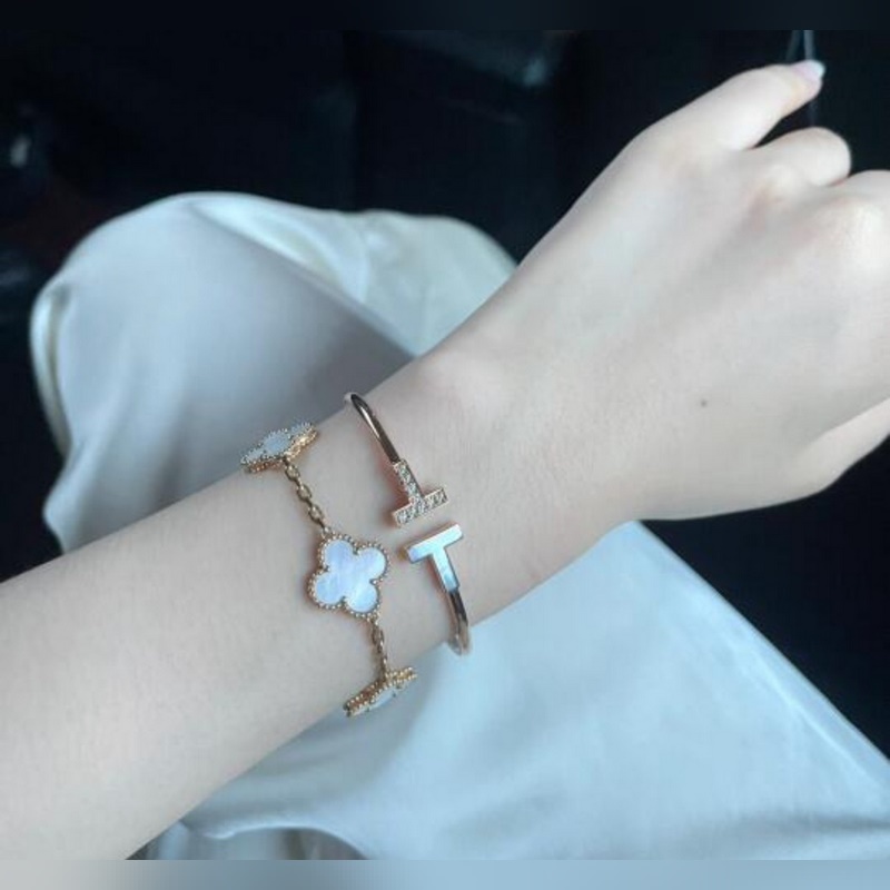 [原單對版] (配全套包裝) Tiffany 蒂芬妮 CNC版本 寬版大號 半