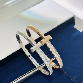 Tiffany 蒂芬妮 T1系列 寬版方鑽手鐲 獨家首發(fā) 高端定制 女神同款 設(shè)