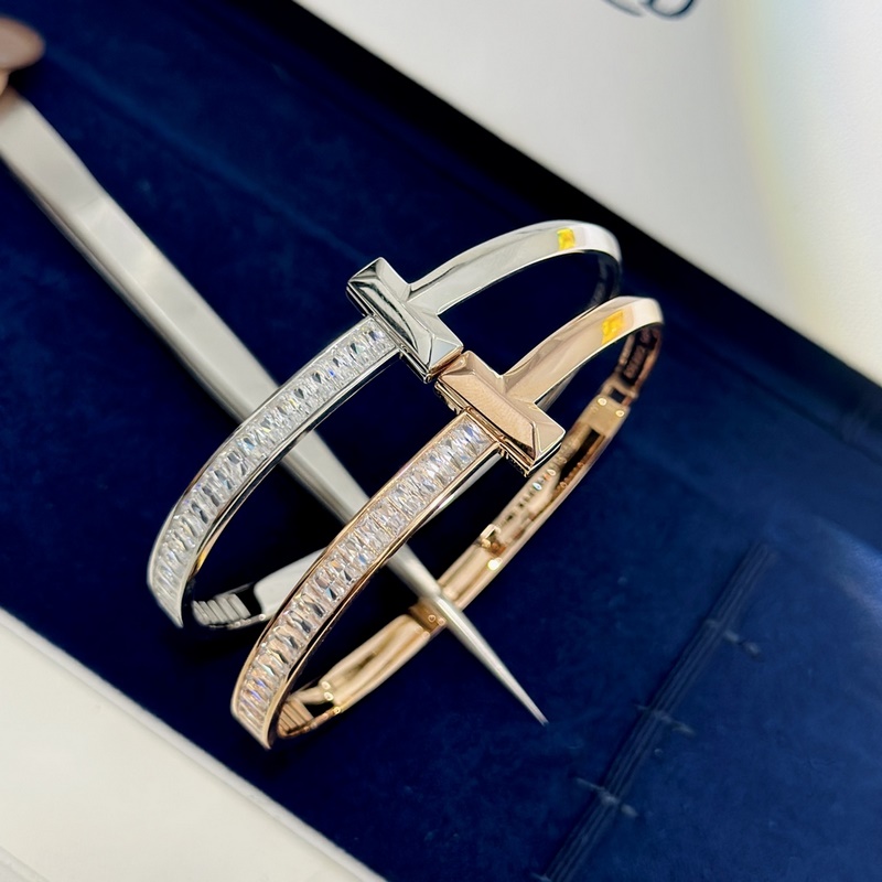 Tiffany 蒂芬妮 T1系列 寬版方鑽手鐲 獨家首發 高端定制 女神同款 設