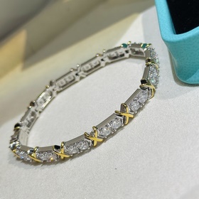 Tiffany 蒂芬妮 Schlumberger系列 四鑽 交叉 滿鑽 拋光工藝