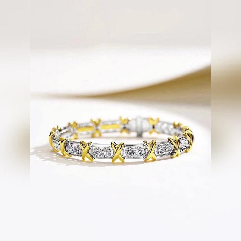 Tiffany 蒂芬妮 Schlumberger系列 四鑽 交叉 滿鑽 拋光工藝