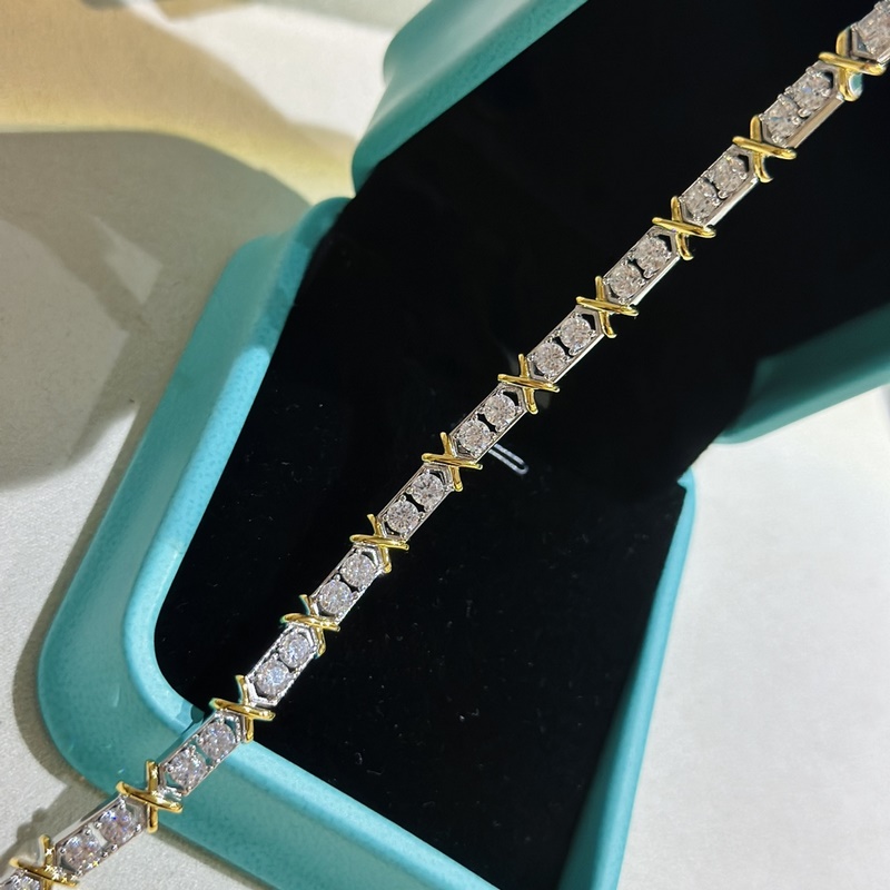 Tiffany 蒂芬妮 Schlumberger系列 四鑽 交叉 滿鑽 拋光工藝