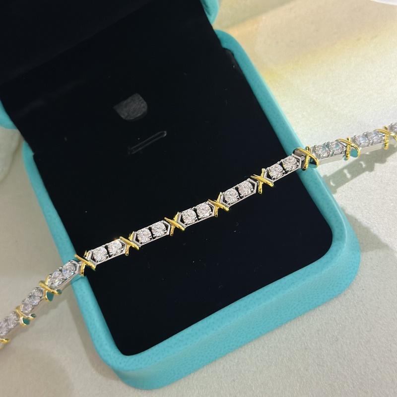 Tiffany 蒂芬妮 Schlumberger系列 四鑽 交叉 滿鑽 拋光工藝