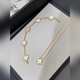 [原單對(duì)版]項(xiàng)鍊* 手鍊 梵克雅寶 Van Cleef & Arpels白貝母五