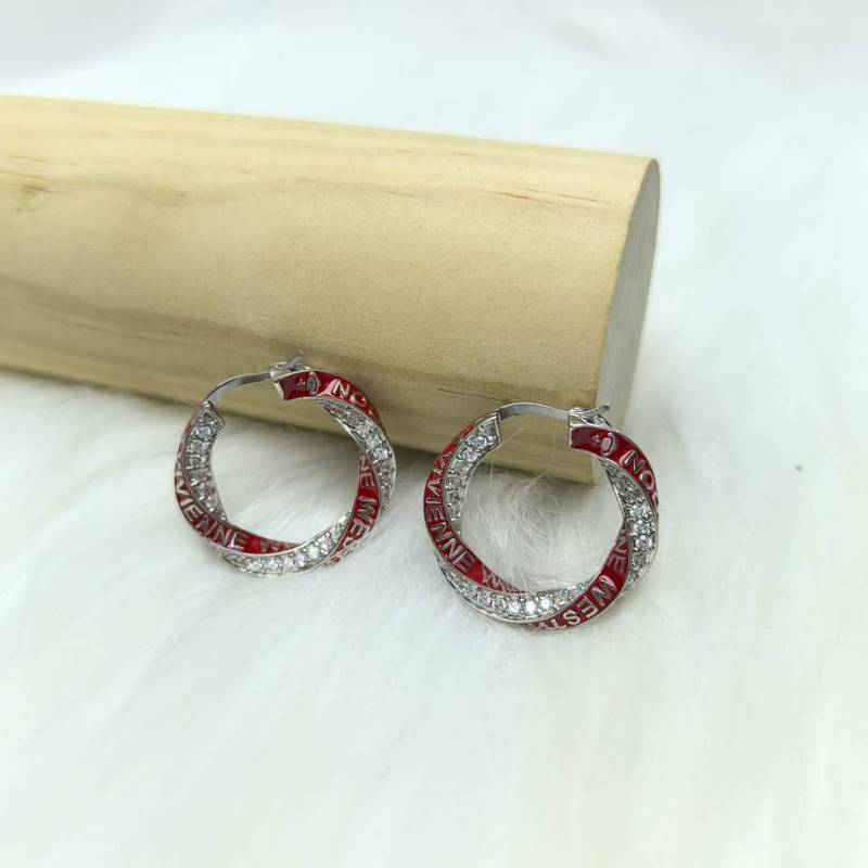 西太後薇薇安耳環ROZALIA滿鑽耳釘土星耳圈