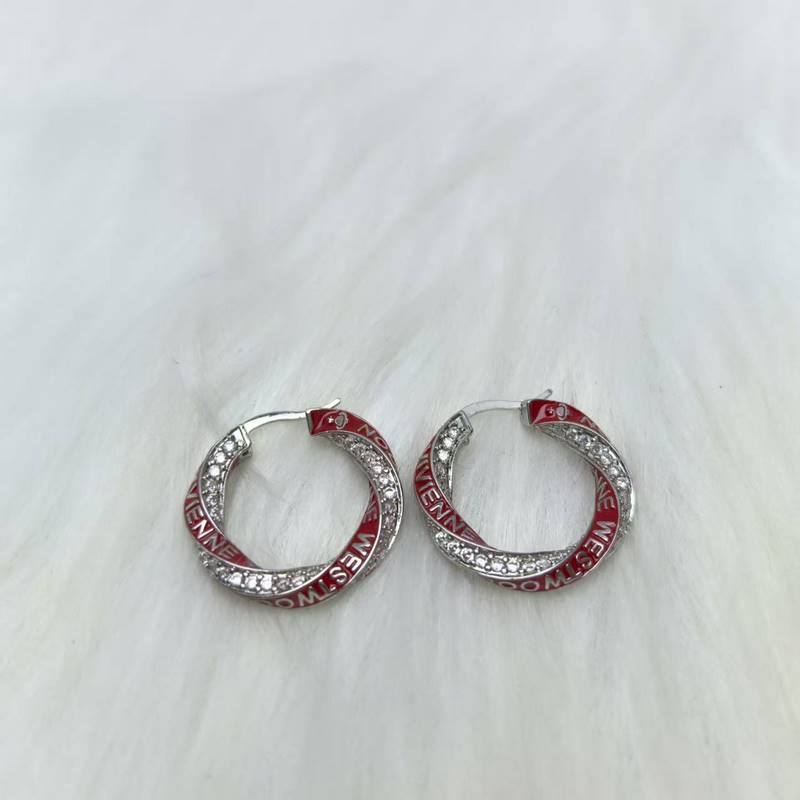 西太後薇薇安耳環ROZALIA滿鑽耳釘土星耳圈