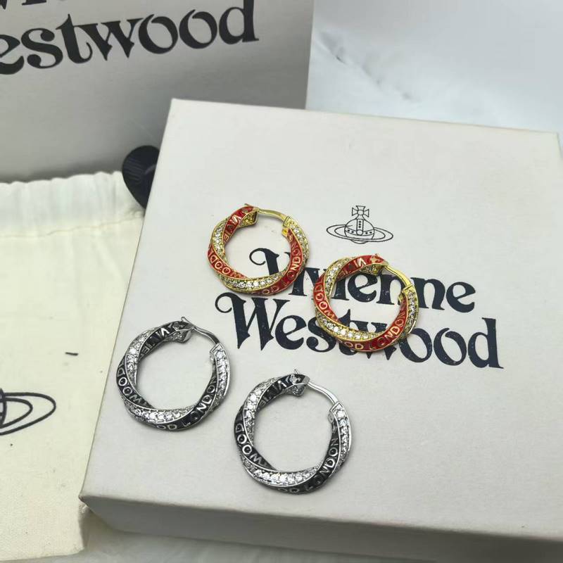 西太後薇薇安耳環ROZALIA滿鑽耳釘土星耳圈