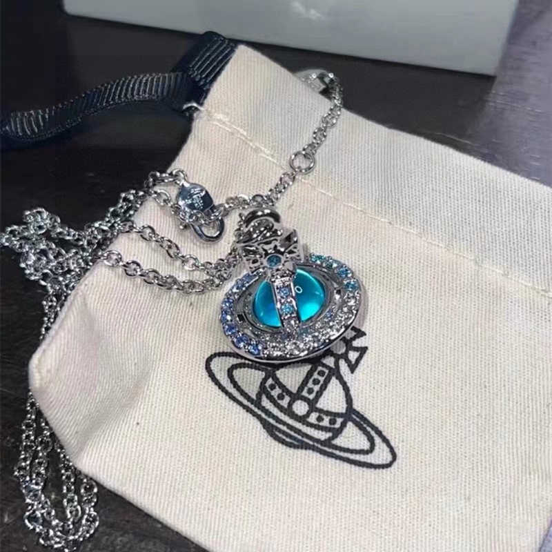 [原單對(duì)版] (配全套包裝) Vivienne Westwood 經(jīng)典大土星項(xiàng)