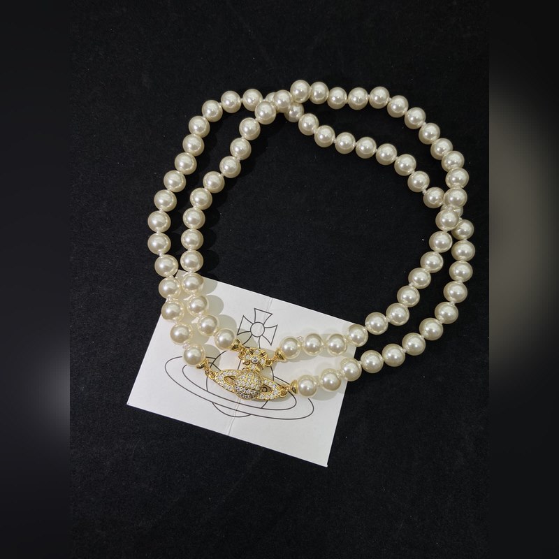 Westwood 西太後金色雙層珍珠項鍊 晚宴時髦單品 絕絕絕子 古典氣質與摩登