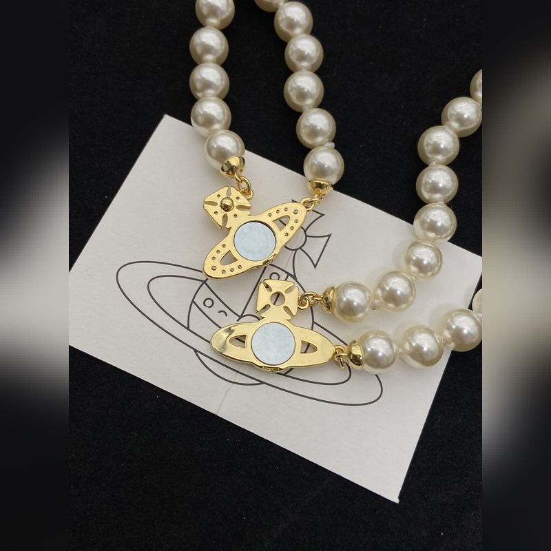 Westwood 西太後金色雙層珍珠項鍊 晚宴時髦單品 絕絕絕子 古典氣質與摩登