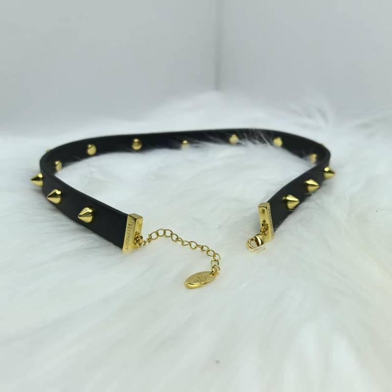 項(xiàng)圈西太後土星鉚釘款朋克皮帶