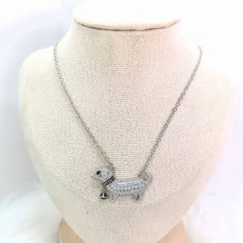 西太後小狗滿鑽土星琺瑯項鍊女小紅書同款氣質輕奢感鎖骨鍊