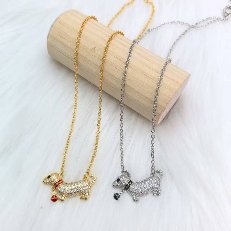 西太後小狗滿鑽土星琺瑯項鍊女小紅書同款氣質輕奢感鎖骨鍊