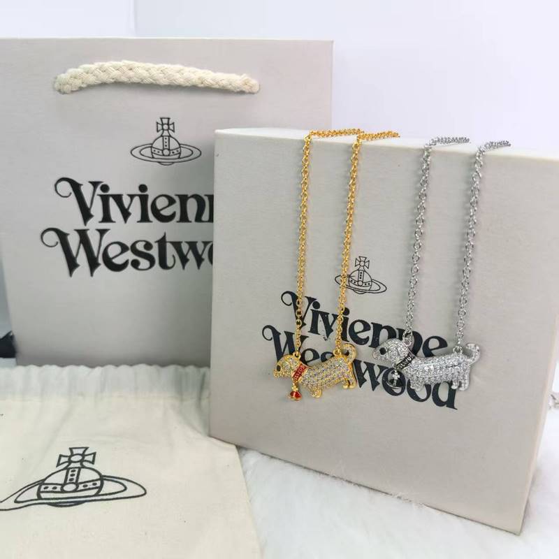 西太後小狗滿鑽土星琺瑯項鍊女小紅書同款氣質輕奢感鎖骨鍊