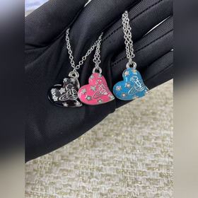 西太後滿天星愛心 雙面珍珠款 3色可選 白金項鍊