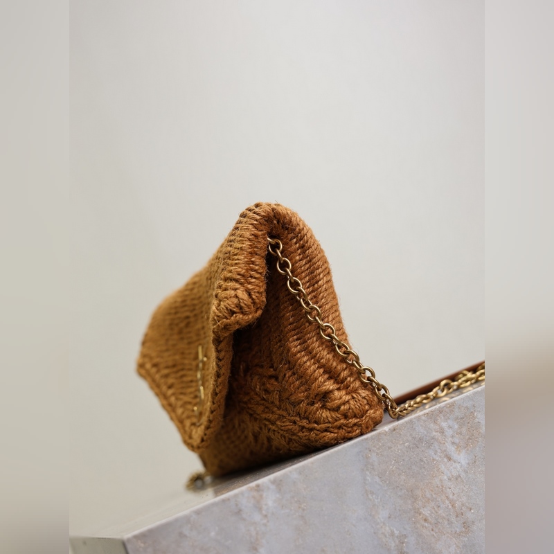 Calypso 麻繩編織鍊條包_ 全新推出一款鍊條手拿包 純手工麻繩編織設計 有