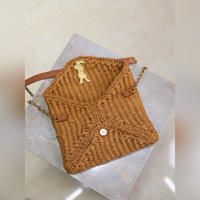 Calypso 麻繩編織鍊條包_ 全新推出一款鍊條手拿包 純手工麻繩編織設計 有