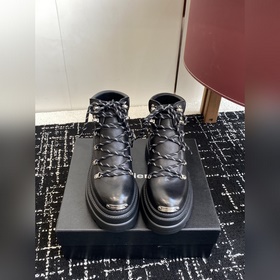 代購級 Alexander Wang 大王25ss新款 系帶 厚底 短靴 馬丁靴